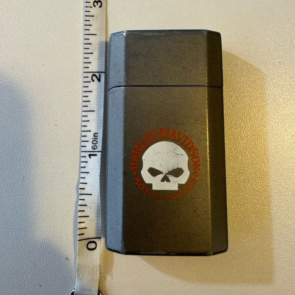 Harley-Davidson Black Lighter with Skull Emblem